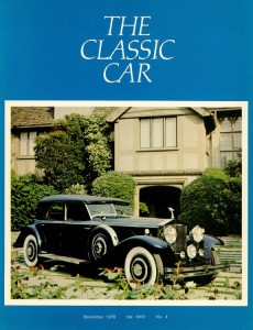 THE CLASSIC CAR 1978 DEC - WALTER MURPHY, FRANKINS, '32 R-R PHANTOM II BREWSTER 